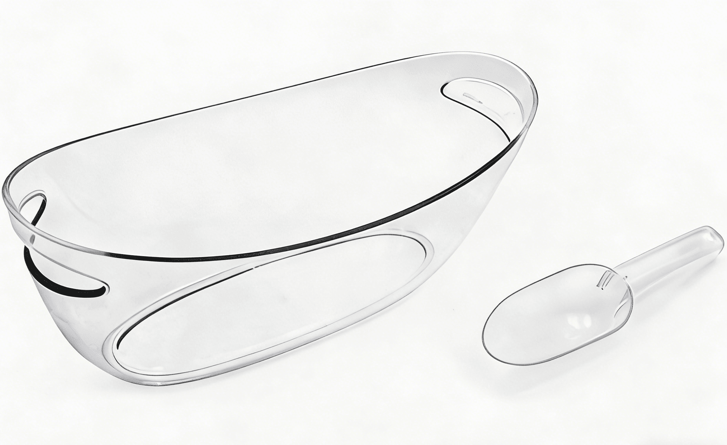 Transparent avec cuillère