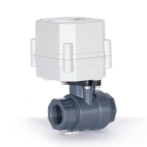 1/2 ''DN15 Электрический модулирующий шаровой клапан UPVC 9-24VDC аналоговый сигнал управления 4-20mA 0-5V 0-10V - Product Image 2