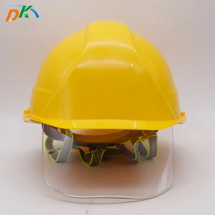 DK LED high quality Personal Protective Equipment Round Safety Helmet construction with visor