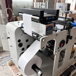 HJMQ-450 fabrika üretim otomatik Web kılavuzu dokunmatik ekran etiket istifleyici rulo döner kalıp kesme makinesi - Product Image 5