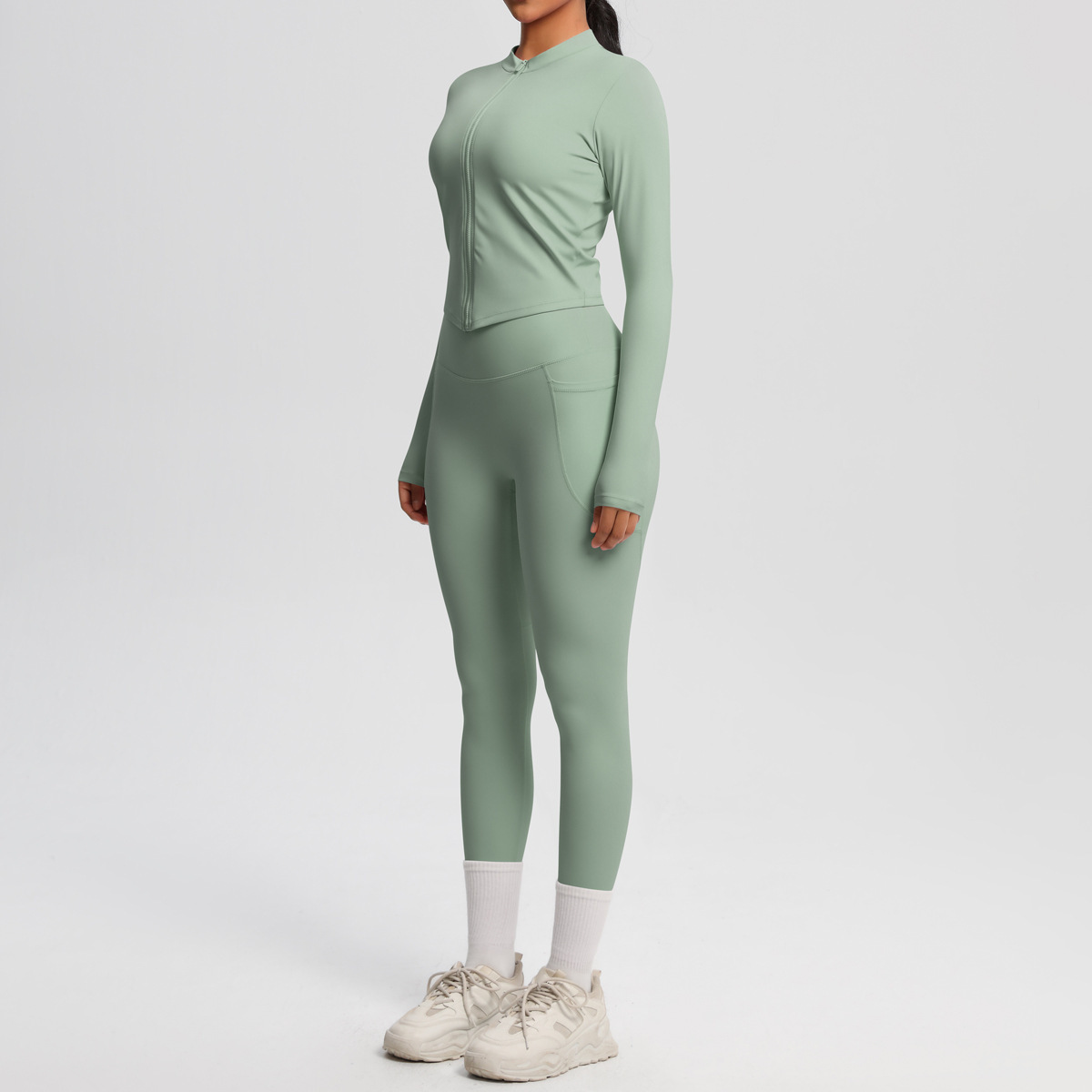 Ensemble vert basilic