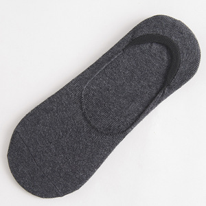 Stokta ücretsiz örnek 5 Pairs bir Set çorap düşük fiyat düz renk kaymaz silikon görünmez çorap - Product Image 4