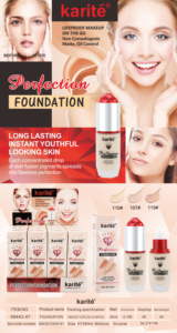 Karite Makeupフルカバレッジオイルコントロールファンデーション完璧で長持ちするマットファンデーション - Product Image 2