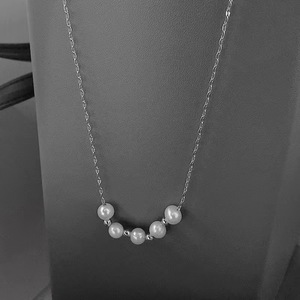 Phụ Nữ Thép Không Gỉ Dây Chuyền Nụ Cười Vòng Cổ Ngọc Trai Labiate Chuỗi Choker Dây Chuyền Trang Sức Cho Phụ Nữ Cô Gái Món Quà Hot Bán - Product Image 3