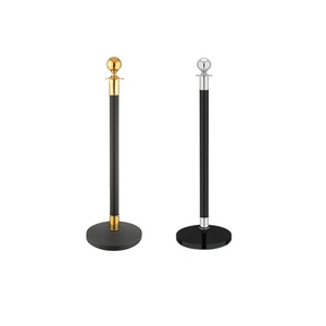 Kiểm Soát Đám Đông Bằng Thép Hàng Rào Hàng Rào Vàng Hàng Đợi Stanchion Với Chuỗi Dòng Bài Sự Kiện - Product Image 1