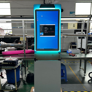 23,6-Zoll-Display Touchscreen-Kiosk Interaktives Panel Kiosk Kiosk Display Stand Monitor Warteschlangen system Gebogener Boden stehend - Product Image 5