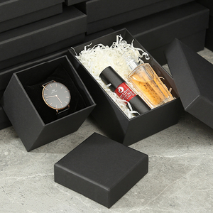 Đen kraft giấy trường hợp quà tặng với trên và dưới Bìa mỹ phẩm quà tặng bao bì hộp giấy <span class=keywords><strong>instorage</strong></span> hộp - Product Image 4