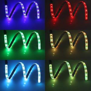 スマートLED 1M 2M 3M 4M 5M 5050 DC5V IP65フレキシブルRGB TVバックライトキットUSB LEDストリップライト24キーIRリモコン付き - Product Image 3