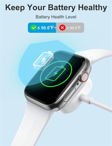ขายดี2.5W นาฬิกาแม่เหล็กสมาร์ทวอทช์แบบไร้สายที่ชาร์จชนิด C สายอะแดปเตอร์สำหรับ Apple Watch Series 7 45mm A2473 A2474