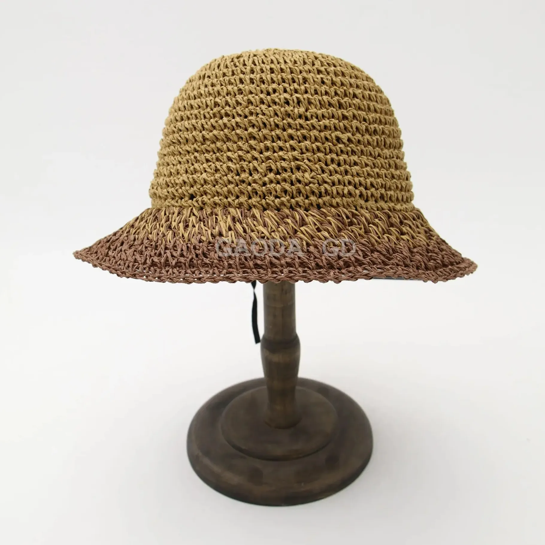 D D חדש סיטונאי מקסים בצבעים מעורבים כובע סרוגה נייר כובע כפה כובע דלי לנשים