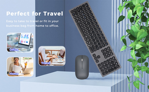 Ergonomic Wireless <strong>Keyboard</strong> and <strong>Mouse</strong> Wireless <strong>Keyboard</strong> and <strong>Mouse</strong> Combo German <strong>Keyboard</strong> <strong>Mouse</strong> Combo for Home Laptop Pc Gamers - Product Image 4