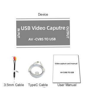 AV Analog Video Capture Card CVBS to TYPE-C with Power DVD VideoTape Capture <strong>Recorder</strong> - Product Image 2