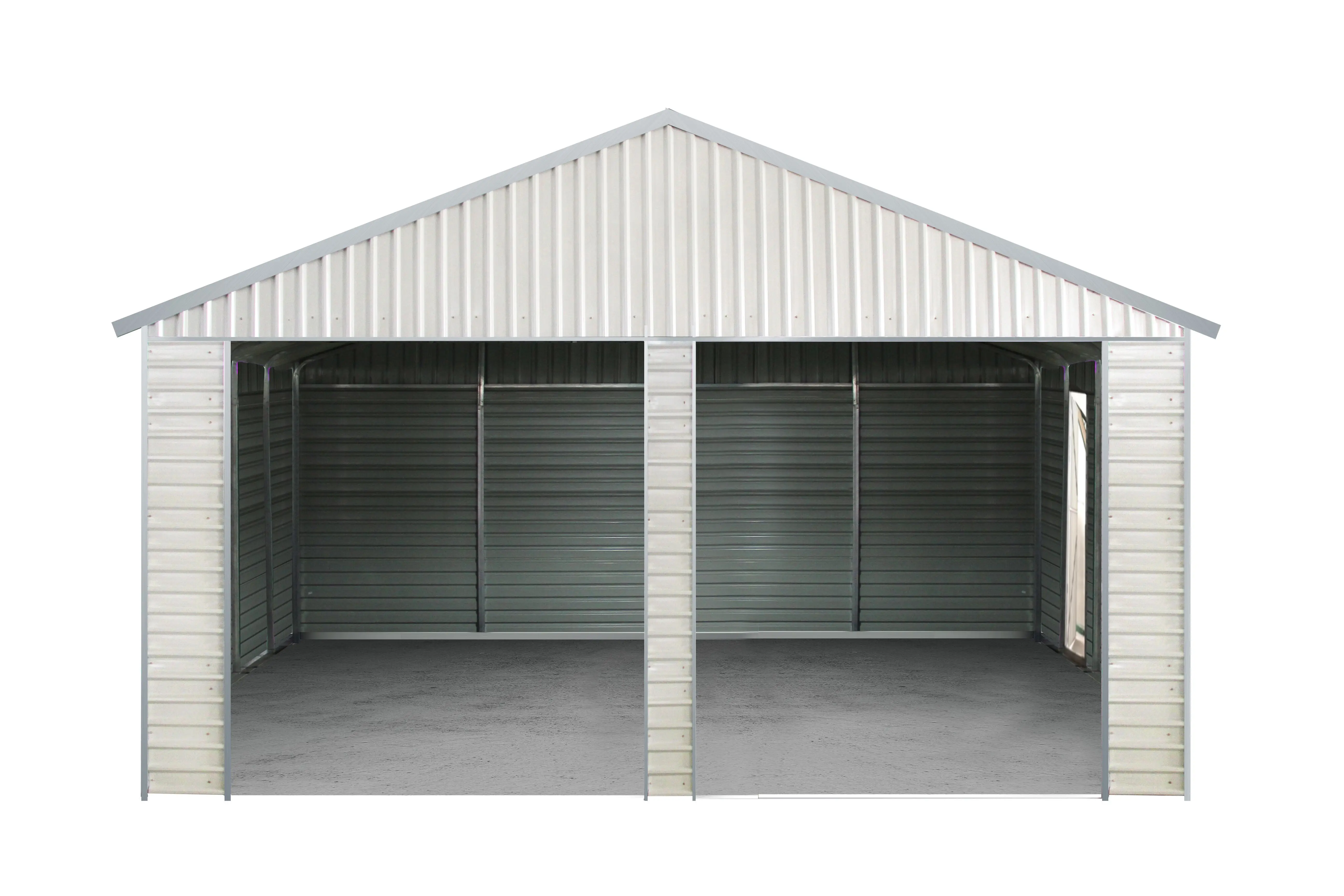 Bahçe araba depolama için SG2119-H250-2ER/H açık Carport su geçirmez çelik yapı araba garaj