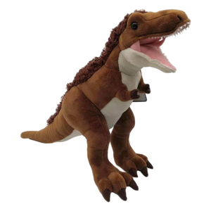 プレミアム轟音T-Rexぬいぐるみ、想像力豊かな遊びのための刺繍された詳細を備えたリアルなぬいぐるみ恐竜