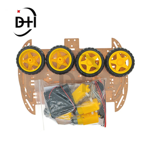 Smart Car Kit 4WD Smart Roboter Auto Chassis Kits Auto DIY Teile mit Batterie kasten Diy Electronic Kit für Arduino ZK-4WD