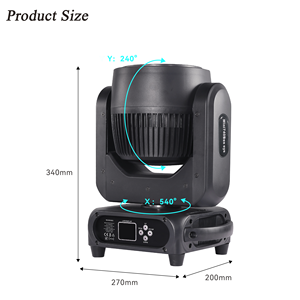 ไฟเวที RGBW นำแสง RGBW ขนาดมินิ7X40W ลำแสงขยับหัวไฟควบคุมจุดพร้อมแถบไฟสำหรับดีเจดิสโก้คลับปาร์ตี้ - Product Image 6