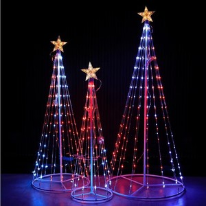 Venta caliente Decoración de Navidad Control remoto por aplicación Multifunción USB Powered Decoración de Navidad Cono Pixel Tree Light - Product Image 3