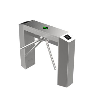 Puerta de barrera de acceso inteligente TCP/IP QR ESD Sistema de torniquete de entrada Precio Control de multitudes Trípode Torniquete
