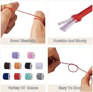 1mm Beading Elastic Cords Stretch <strong>String</strong> Crafting Threads for Jewelry Making Polyester Round Thread for Clothes Shoes - Product Image 5
