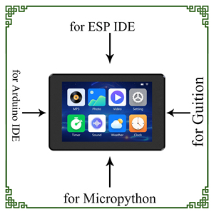 ESP32-S3 IPS静電容量式タッチディスプレイインチ320x480LCDモジュール8MPSRAM 16Mフラッシュ、Arduino LVGL開発用ハウジング付き - Product Image 5