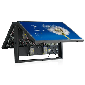 Exterior P4 P5 P6 P8 impermeable doble cara Led señal instalación fija pantalla LED gabinete de hierro pantalla LED - Product Image 5