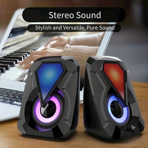 Altavoz de computadora de escritorio Altavoz de efecto de iluminación colorido con cable Mini Altavoz de escritorio - Product Image 5