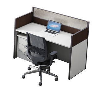 JINS Modern 4-Person Office Desk <strong>Durable</strong> <strong>Computer</strong> Board Desktop 4-Seater Workstation with Easy Assembly - Product Image 2