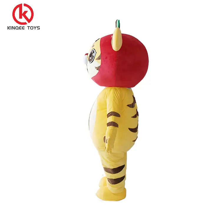 Kinqee disfrute publicidad adultos mascota inflable disfraz personalizado personaje de dibujos animados personalizado Tigre mascotas disfraces para fiesta