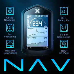 Ordenador de bicicleta GPS de alta tecnología con monitor de ritmo cardíaco, navegación de ciclismo para MTB y equipo de entrenamiento de bicicleta de carretera - Product Image 5