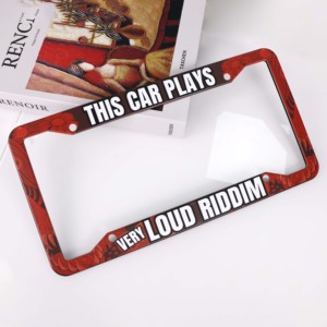 Kim loại tấm giấy phép khung tùy chỉnh logo tấm giấy phép Hợp kim kẽm xe Anime tấm giấy phép khung - Product Image 5