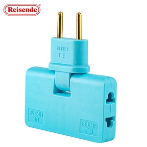 Enchufe de extensión Mini forma teléfono móvil convertidor de carga enchufe giratorio UE uno en tres 180 grados OEM enchufe eléctrico SDK - Product Image 4