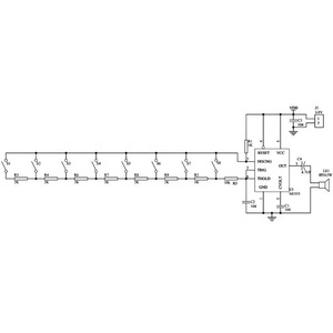 DIY elektronik kiti Set NE555 klavye kiti sekiz notlar kaynak uygulama eğlenceli öğretim eğitim - Product Image 5