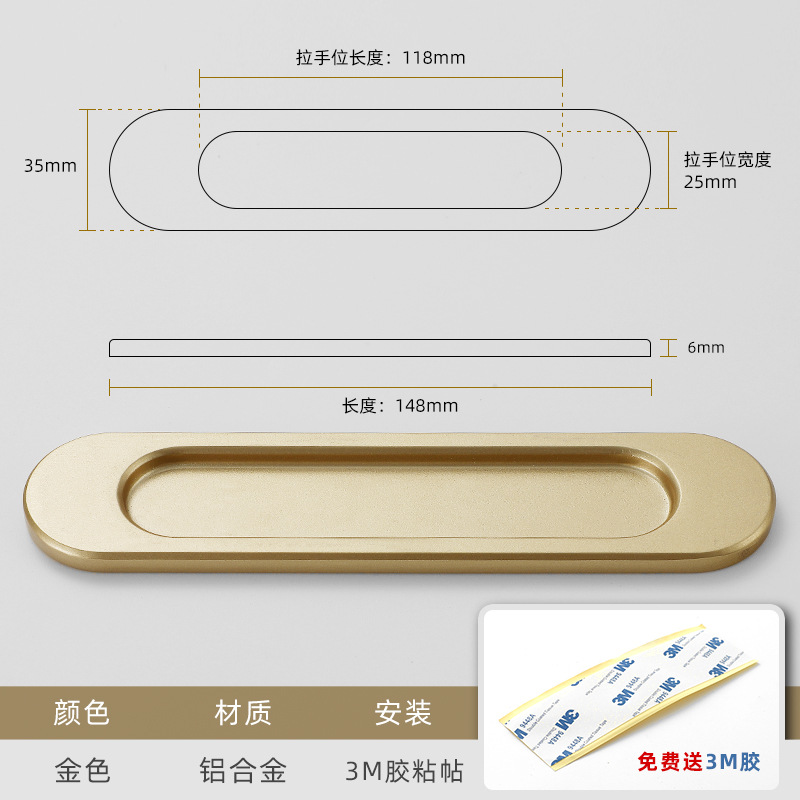 K655-gold ovalada (viscosa)