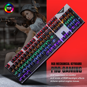 OEM HXSJ L300 RGB Glow 104-Key USB2.0 Blue Switch Teclado mecánico para juegos con cable Teclado personalizado LED para computadora PC Nuevo - Product Image 2
