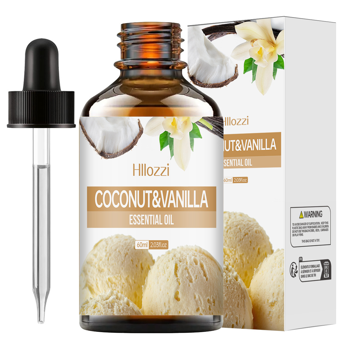 Aceite esencial de coco y vainilla 60ml