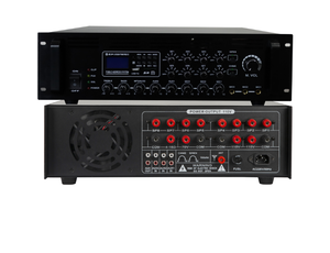 Amplificador de megafonía profesional de 8 zonas con función de alarma de incendio Bluetooth de grabación 1200W - Product Image 3