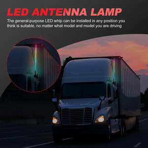 Car Truck <strong>12</strong>-<strong>24V</strong> Universal Antenna Decoration <strong>LED</strong> Modify Colorful Flowing <strong>Light</strong> Warning Flashing Navigation Running <strong>Light</strong> - Product Image 3