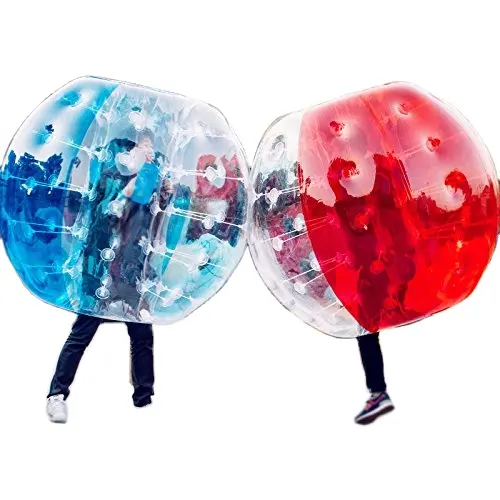 Hot Selling Adult PVC Körper Zorb Stoßstange Ball Anzug Aufblasbare Blase Fußball Fußball mit farbigen Punkten