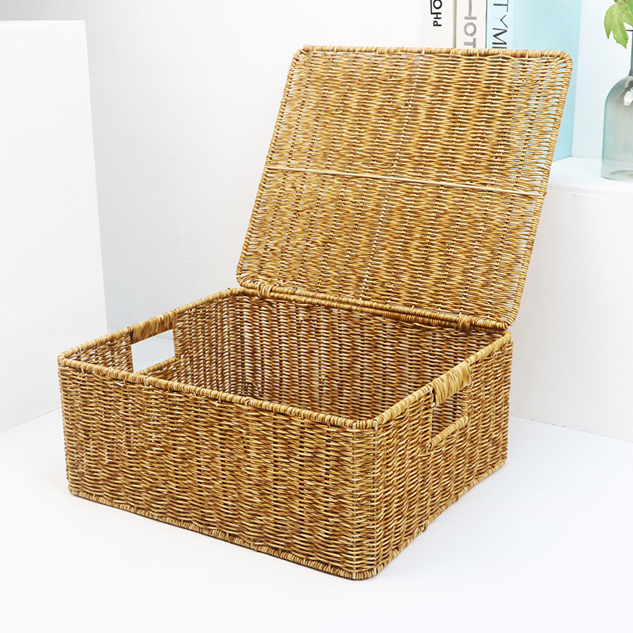 N°1 rotin, 40*34*17CM (avec couvercle)