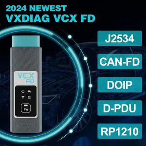 VXDIAG VCX FD 2 en 1 para GM, herramienta de escáner ODB2 para coche Ford con CAN FD DoIP, diagnóstico de todos los sistemas, codificación ECU, programación J2534 - Product Image 2