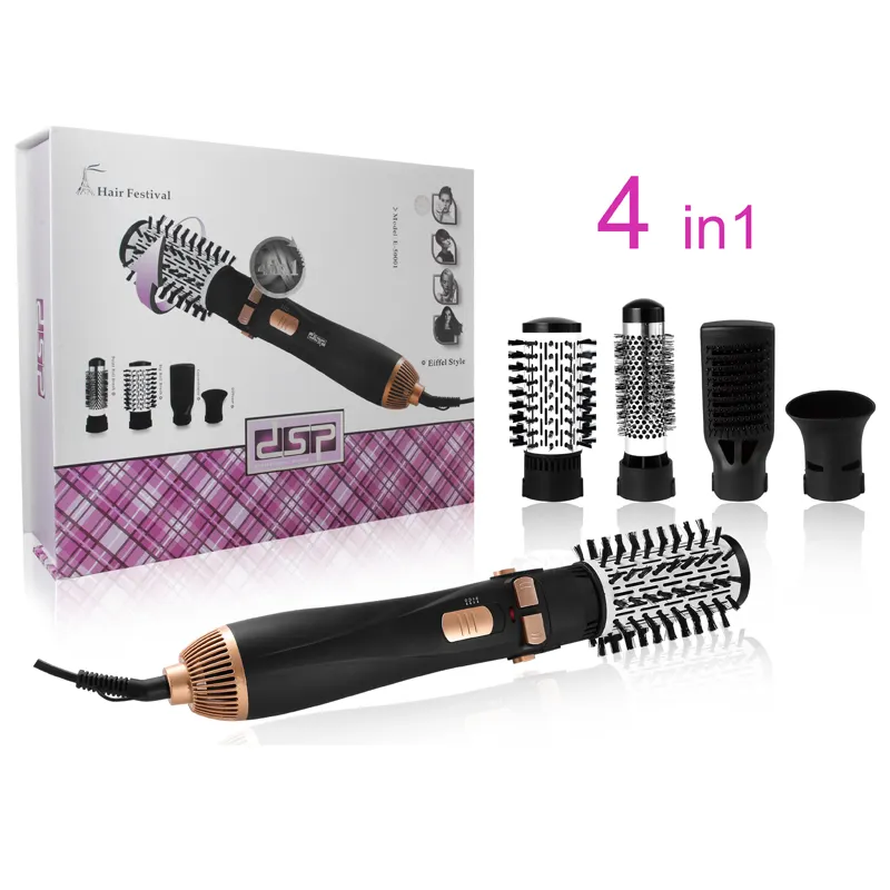 Electric Hair Brush Dryer Curling One-Step Hair Volumizer Straightener Styling Heating Comb Blow Dryer