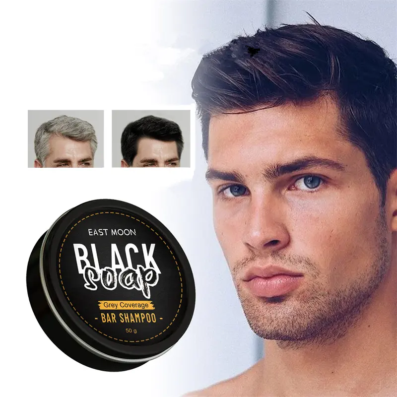 Champú de barra de cobertura gris negro, jabón de inodoro sólido para adultos, jabón Haino Teko, jabón Tws para Noissure Hair