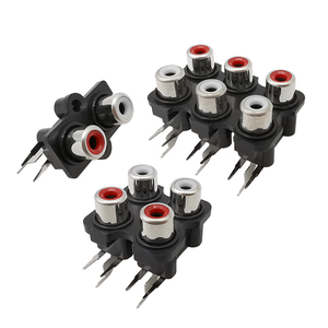 Conector RCA hembra de 2/4/6 agujeros, Conector estéreo AV, entrada de Audio y vídeo, PCB, conexión de señal de interfaz montada, 2/5 uds. - Product Image 4
