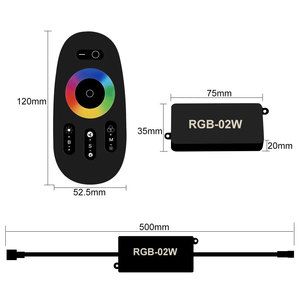 RGB-02W Controller LED Touch RGB con telecomando Smart 2.4G IP67 impermeabile DC 12V-24V portatile per luci di percorso/illuminazione da giardino - Product Image 3