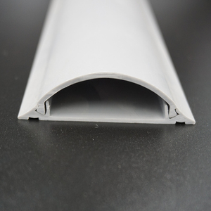 PVC Arc Floor <strong>Trunking</strong> Plastic Cable <strong>Trunking</strong> and Wiring Ducts Slotted <strong>Round</strong> Type - Product Image 2
