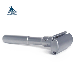 Adjustable Double Edge Safety <strong>Razor</strong> Allow Shavers to Select the Level of Blade <strong>Aggressiveness</strong> - Product Image 5