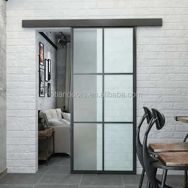 Top quality standard kitchen aluminum sliding door price philippines barn door for house