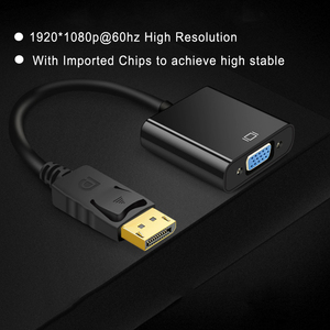 <strong>DisplayPort</strong> to VGA Adapter DP to VGA Converter Male to Female Gold Plated <strong>HDMI</strong> Scaler 1080P 60hz - Product Image 5