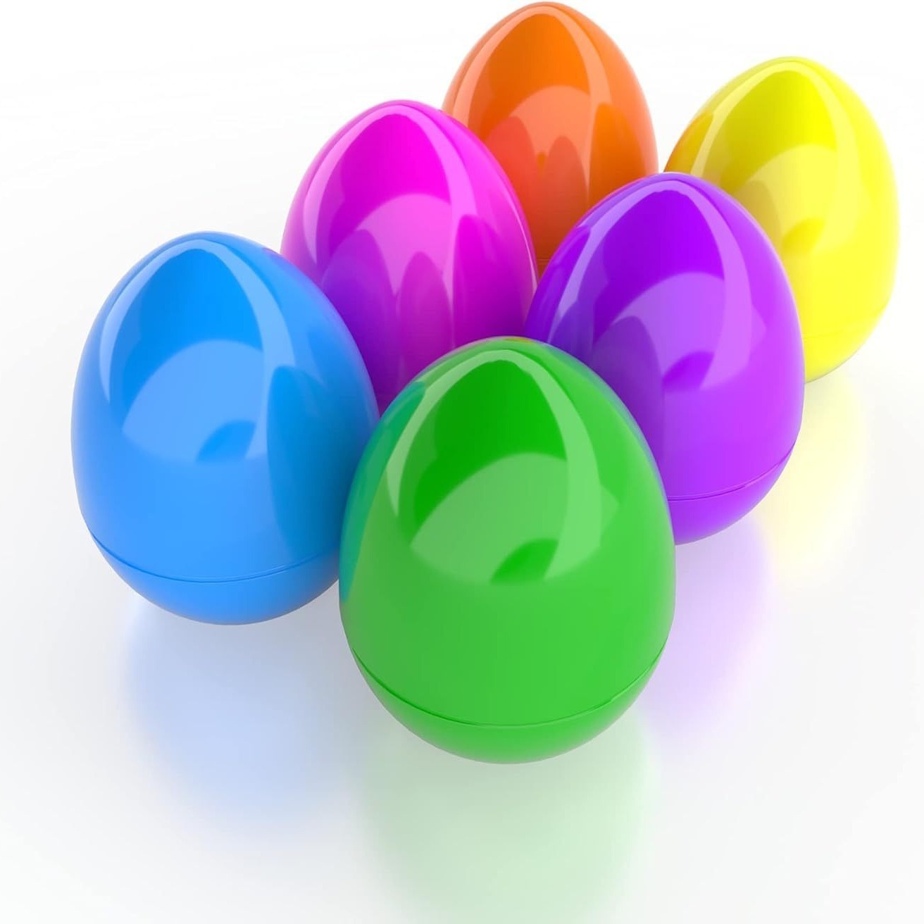Normal Blue-1pcs random color plastic egg