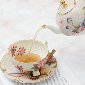 2合1绘画图案壶杯碟优雅礼品陶瓷茶具 - Product Image 5